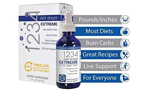 Creative Bioscience 1234 Diet Drops Extreme for Women & Men, Diet Drops for Weight - TrustMedUSA