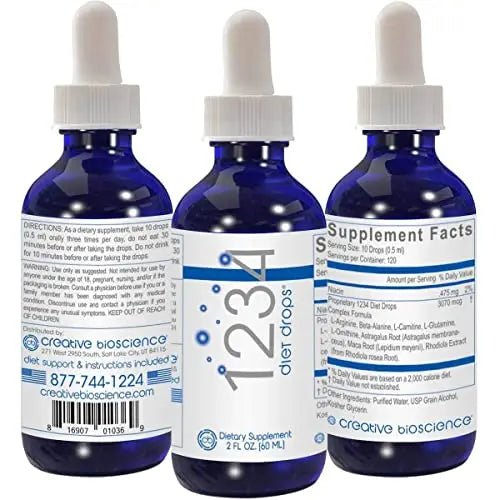 Creative Bioscience 1234 Diet Drops for Women & Men - Diet Drops for Weight Management - TrustMedUSA