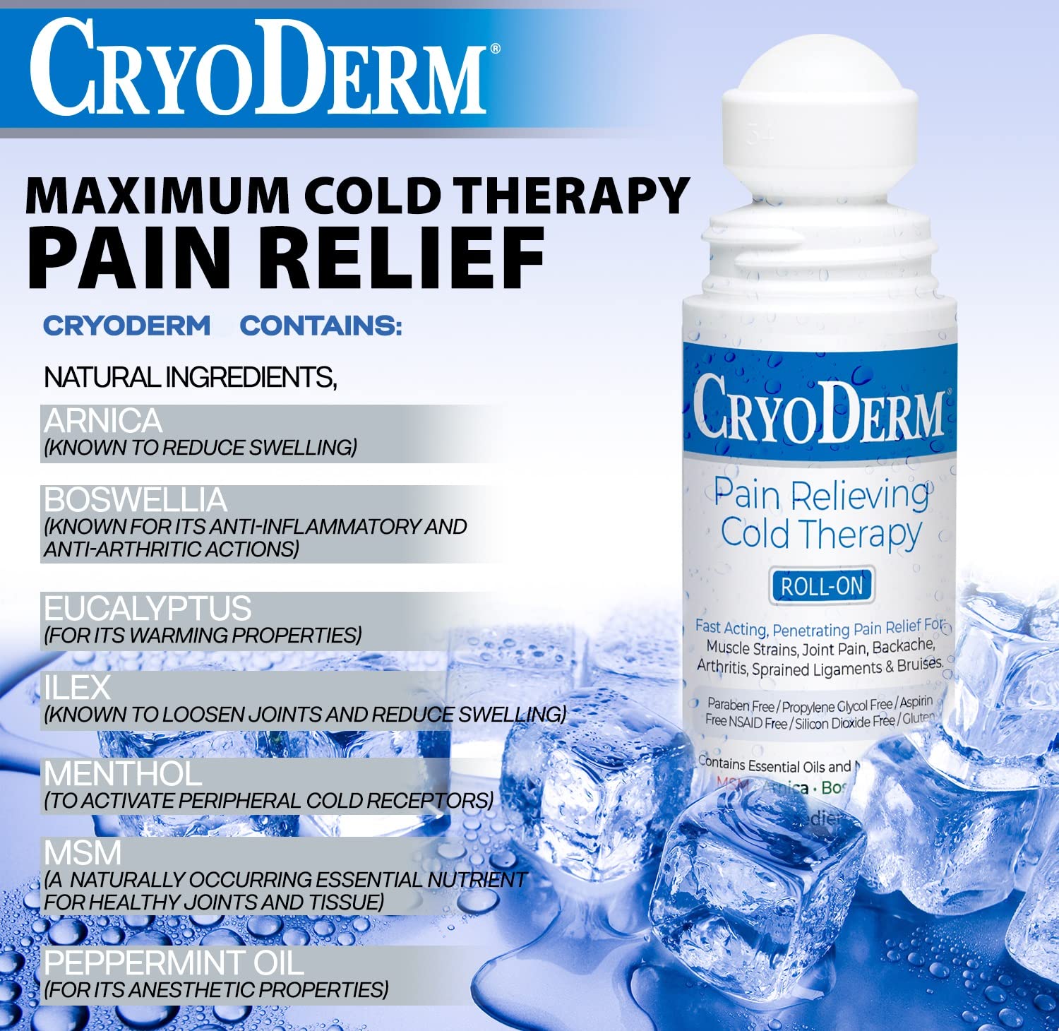 CryoDerm 4 oz Spray Cold Therapy (6 Pack) - TrustMedUSA