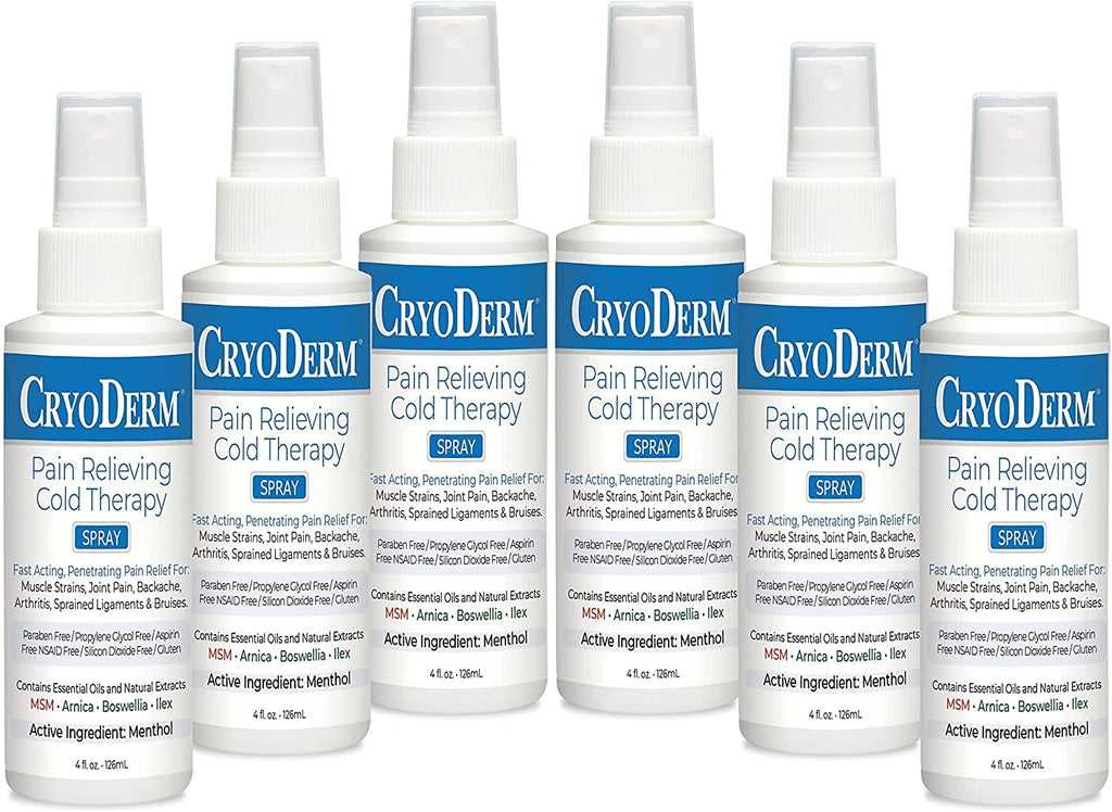 CryoDerm 4 oz Spray Cold Therapy (6 Pack) - TrustMedUSA