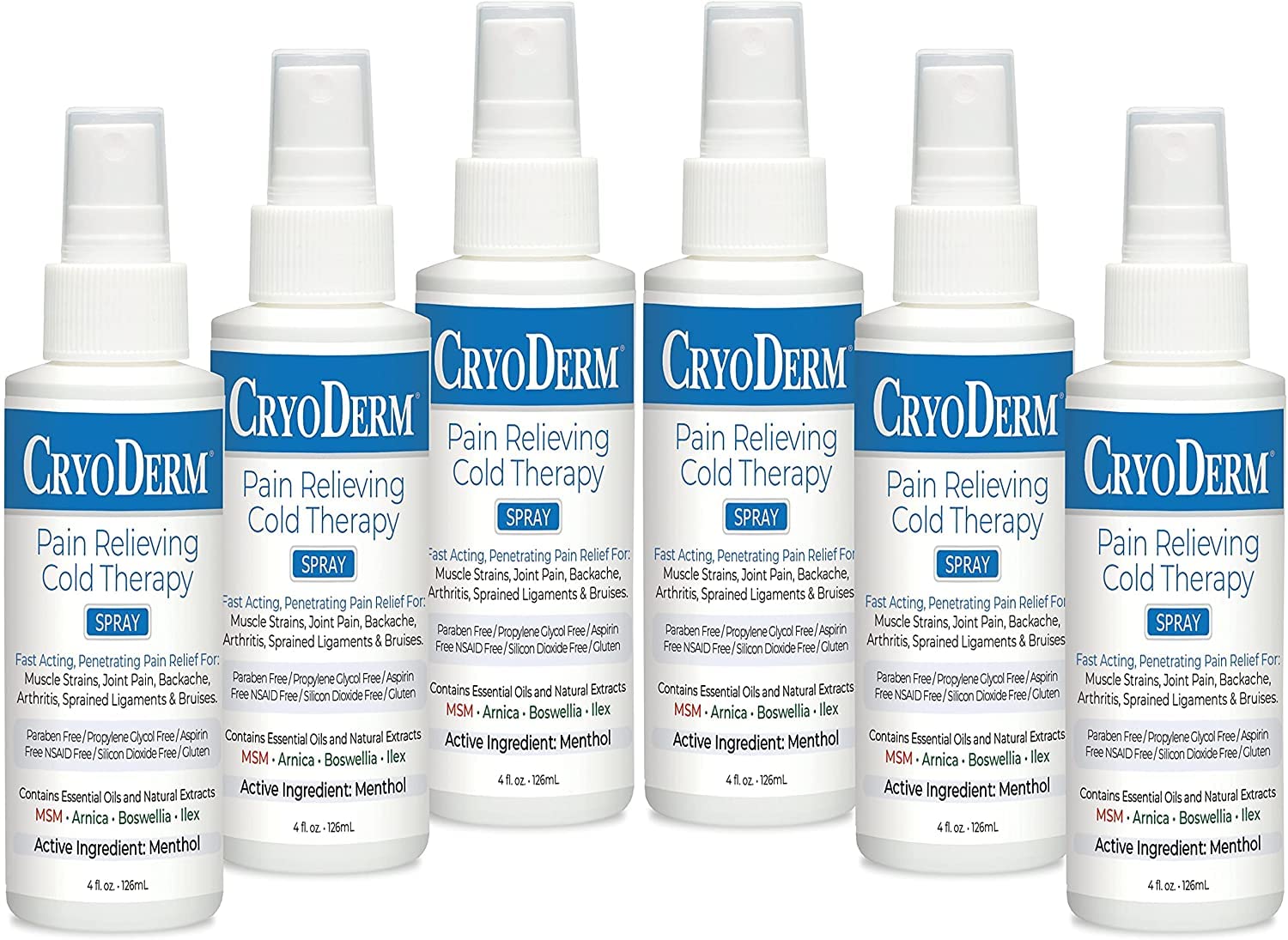 CryoDerm 4 oz Spray Cold Therapy (6 Pack) - TrustMedUSA