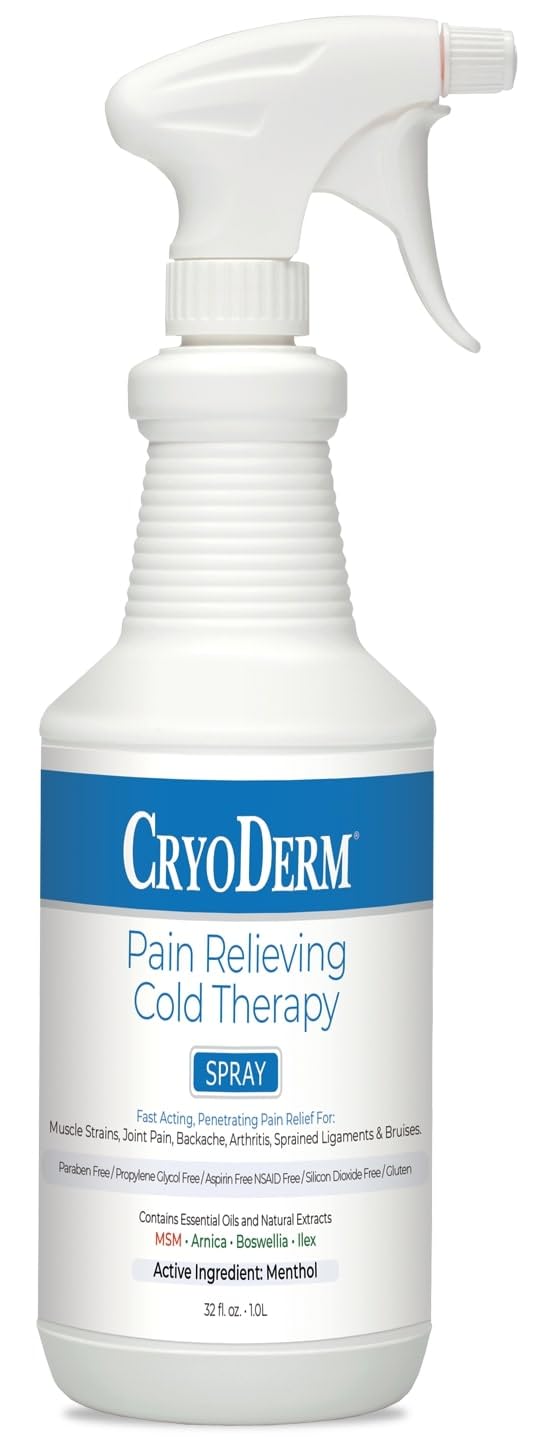 CryoDerm Cold Pain Relief Spray - 32 oz spray - TrustMedUSA