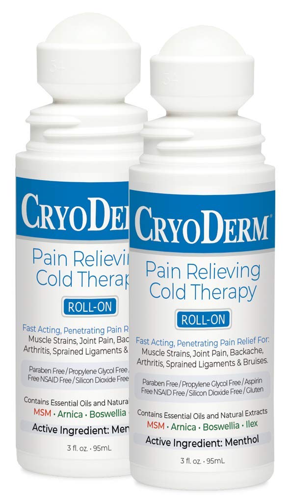 Cryoderm Pain Relieving Roll On 3 oz 2 PACK - TrustMedUSA