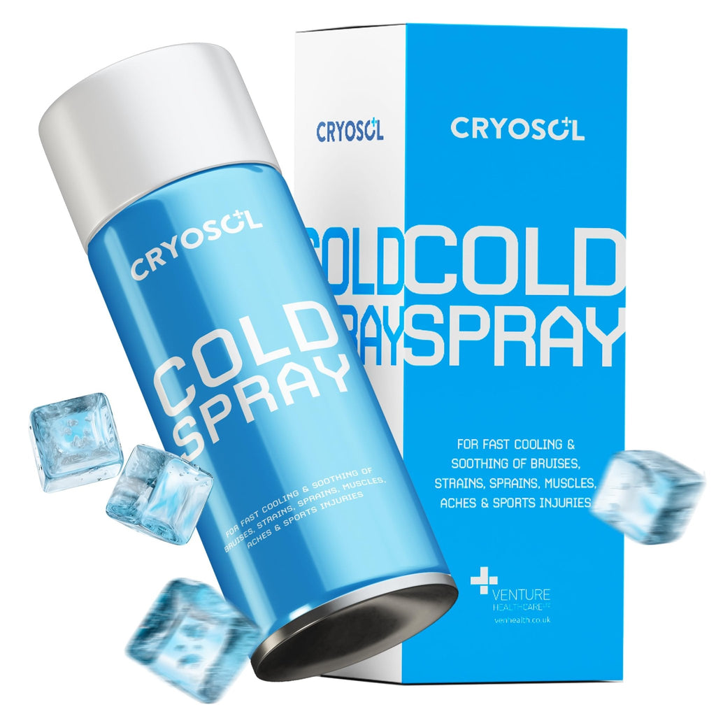 CRYOSOL Freeze Spray for Rapid Relief Anywhere - Pain Relief Spray for Sprains, Strains, Bruises, Aches and Sports Injuries - Cryotherapy for Instant Cooling Relief - 200ml / 6.76 fl oz - TrustMedUSA