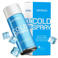 CRYOSOL Freeze Spray for Rapid Relief Anywhere - Pain Relief Spray for Sprains, Strains, Bruises, Aches and Sports Injuries - Cryotherapy for Instant Cooling Relief - 200ml / 6.76 fl oz - TrustMedUSA