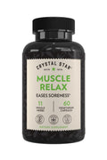Crystal Star Muscle Relax (60 Capsules) – Herbal Relief from Sore Muscles, Cramps & Spasms – Valerian Root, Jamaica Dogwood & Cramp Bark - Non-GMO - TrustMedUSA