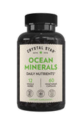 Crystal Star Ocean Minerals Supplement (60 Capsules) – Daily Herbal Supplement for Bone Health & Collagen – Sea Buckthorn, Spirulina & Organic Alfalfa - Non-GMO - TrustMedUSA