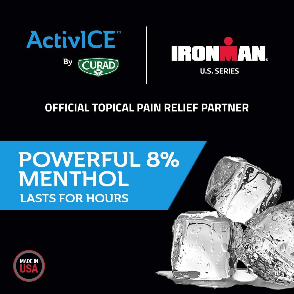 Curad IRONMAN ActivICE Cooling Spray, Topical Pain Relief for Arthritis, Joint, Muscle, Back & Body Aches & Pain, 4 oz (1 count) - TrustMedUSA
