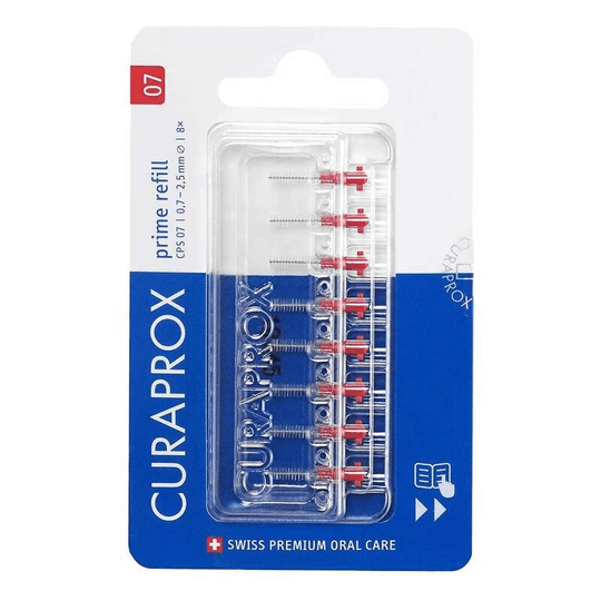 Curaprox Cps 07 prime interdental brush refill, 8 pieces - TrustMedUSA