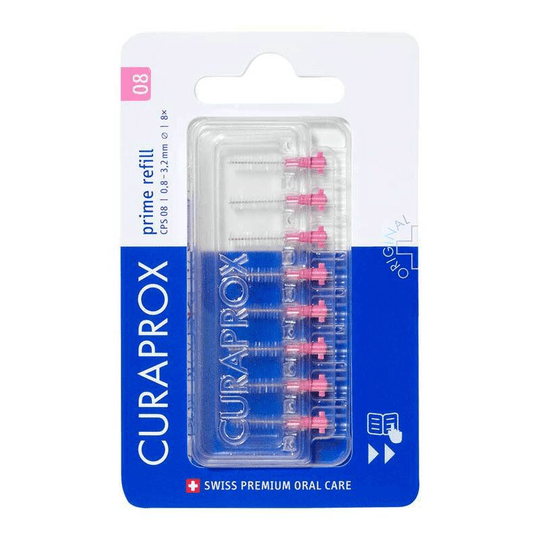 Curaprox Cps 08 prime interdental brush refill, 8 pieces - TrustMedUSA