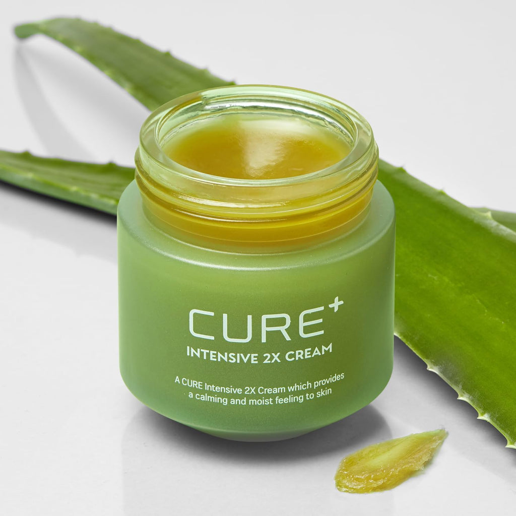 Cure Intensive 2X Cream, Premium Aloe Deep Moisturizing Multi Balm, Korean Skincare, Face Moisturizer for Dry Skin (Pack of 1) - Maple Wellness Supplements