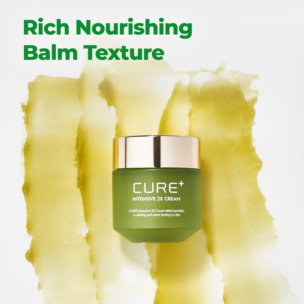 Cure Intensive 2X Cream, Premium Aloe Deep Moisturizing Multi Balm, Korean Skincare, Face Moisturizer for Dry Skin (Pack of 1) - Maple Wellness Supplements