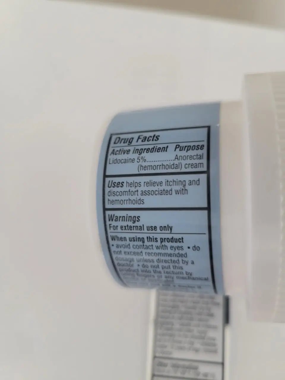 Curist 5% Lidocaine Cream Pain Relief - Numb Quickly & Effectively with 5% Lidocaine Numbing Cream for Anorectal Use - (1 Pack - 2 oz Jar) - TrustMedUSA