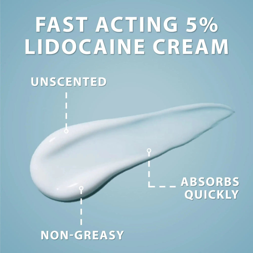 Curist 5% Lidocaine Cream Pain Relief - Numb Quickly & Effectively with 5% Lidocaine Numbing Cream for Anorectal Use - (1 Pack - 2 oz Jar) - TrustMedUSA