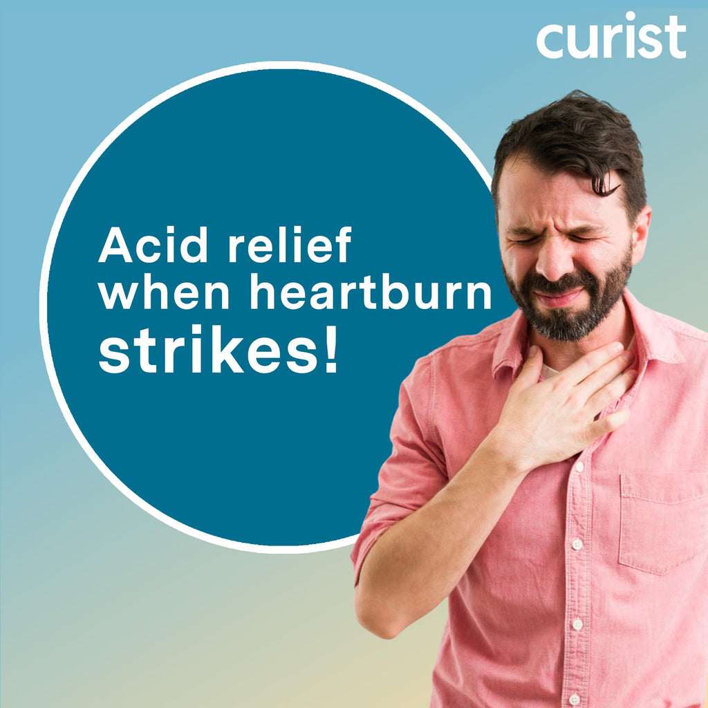 Curist Famotidine 20mg Bulk Pack (300 Count Tablets) Acid Reflux Medicine for Heartburn Relief - OTC Maximum Strength Stomach Acid Reducer - Anti Acid Relief Tablets for Indigestion Heartburn Relief - Maple Wellness Supplements