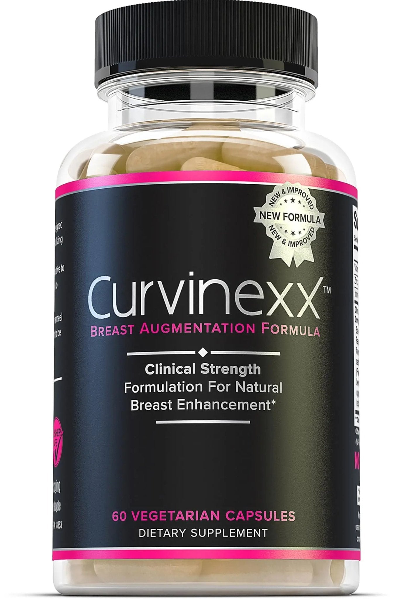 CURVINEXX (3 Bottles) - Natural Breast Toning and Firming Supplement. Lift, Firm and Enhance your Bust Naturally... - TrustMedUSA