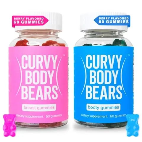 Curvy Body Bears Gummies Combo Pack - Chest and Bum Gummies - Workout Aid - TrustMedUSA