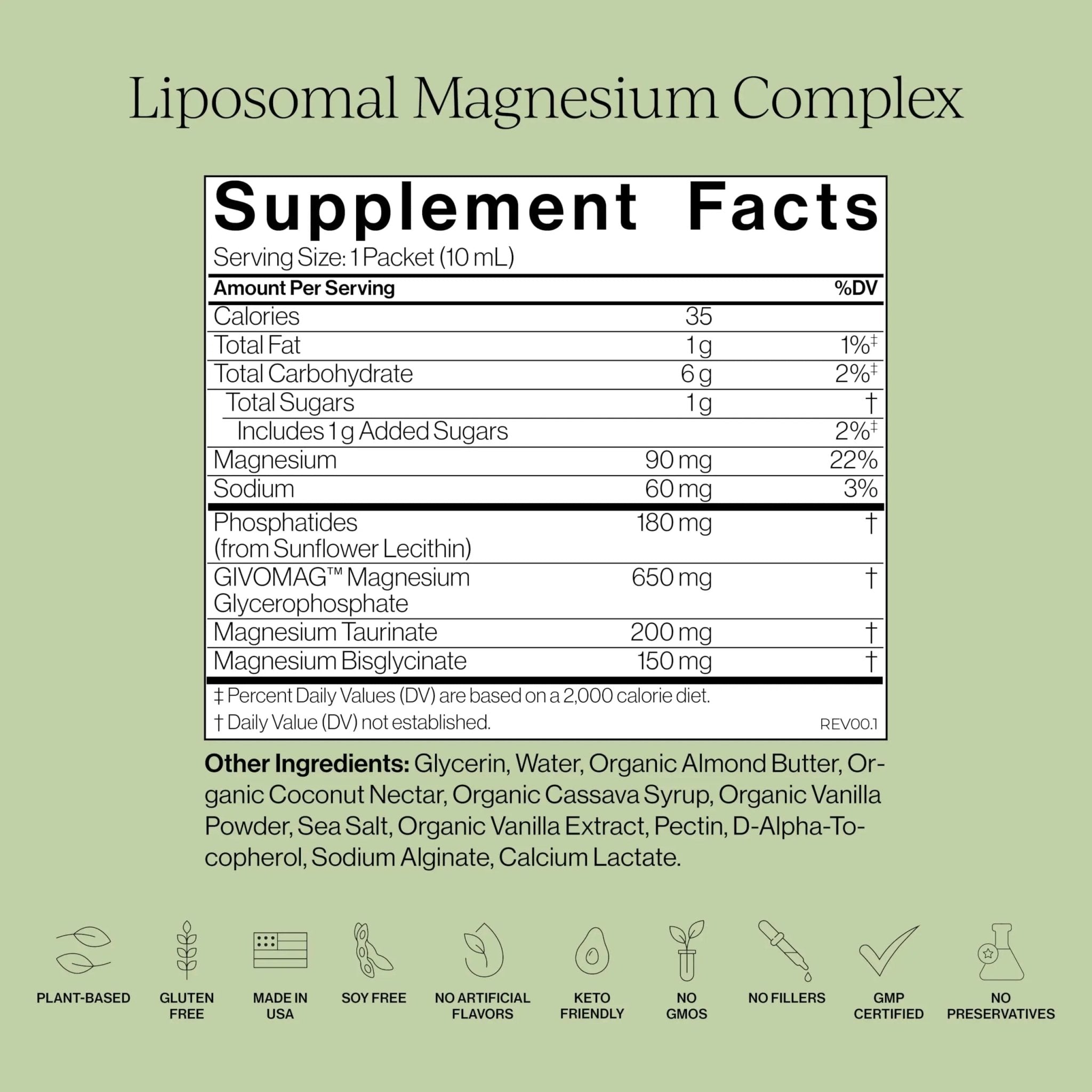 Cymbiotika Liposomal Magnesium Complex – Promotes Relaxation, Restful Sleep, and Heart & Brain Health – Highly Absorbable 3-in-1 Formula - TrustMedUSA