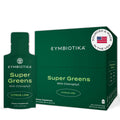 CYMBIOTIKA Super Greens Supplement with Chlorophyll, Spirulina, Daily Vegan Superfood Packets for Digestive Gut Health, Detox, Energy and Immune Support, Citrus Lime Flavor, 15 mL Pouches, 30 Pack - TrustMedUSA