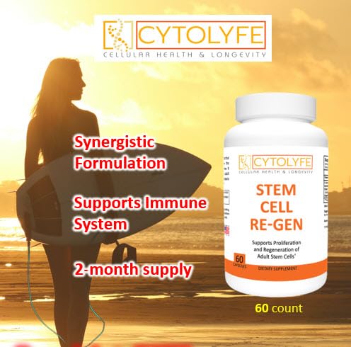 CYTOLYFE Stem Cell-Regen/synergistic Blend for Immune System & Bone Marrow Support / 60 Capsules - TrustMedUSA