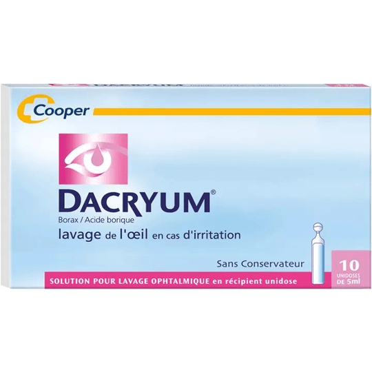 Dacryum eye wash solution - 10 unidoses - TrustMedUSA