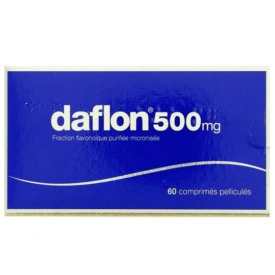 DAFLON 500 mg - Micronized flavonoid fraction 60 Tabs - TrustMedUSA