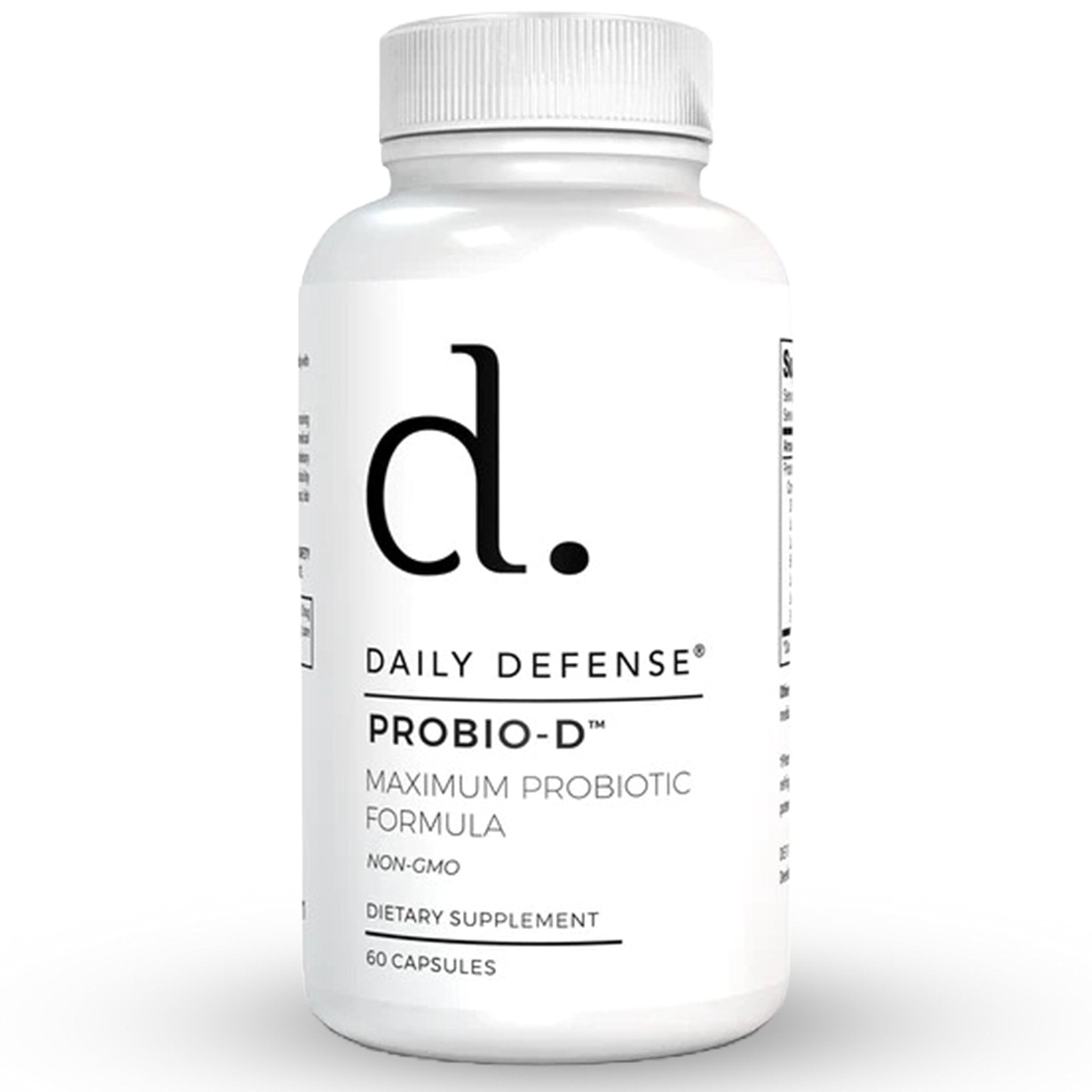 Daily Defense Probiotic Immune Support Supplement - Daily Probiotics for Men with Constipation & Gas - Digestion and Bloating Supplement & Probiotics for Women - 60 Capsules, PROBIO-D - TrustMedUSA