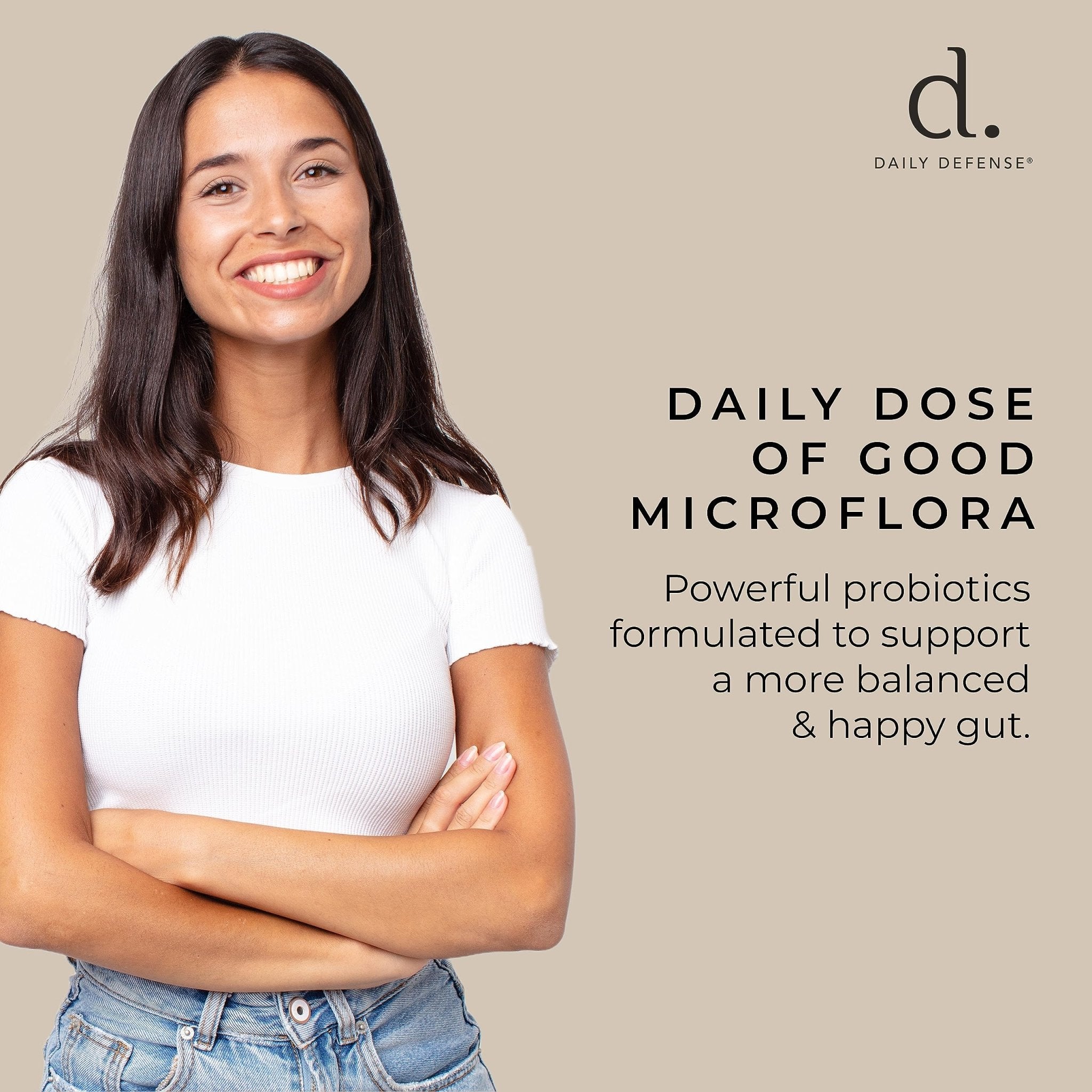 Daily Defense Probiotic Immune Support Supplement - Daily Probiotics for Men with Constipation & Gas - Digestion and Bloating Supplement & Probiotics for Women - 60 Capsules, PROBIO-D - TrustMedUSA