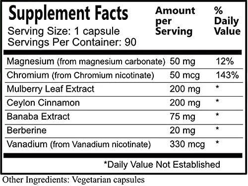 Daily Maunfacturing Carbo-Care™ (Magnesium, Chromium, Mulberry Leaf Extract, Ceylon - TrustMedUSA
