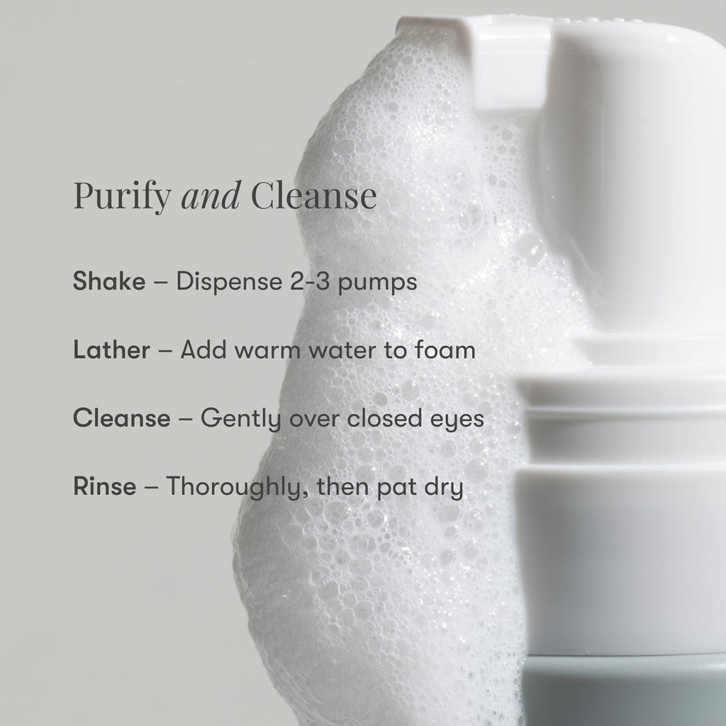 Daily Practice Dr. B Purifying Foam Cleanser - Gentle Eyelid Cleanser & Eyelash Wash for Sensitive & Dry Eyes, Blepharitis Treatment - Ophthalmologist-Created, Paraben/Phthalate/SLS-Free - 2.7 fl oz - Maple Wellness Supplements
