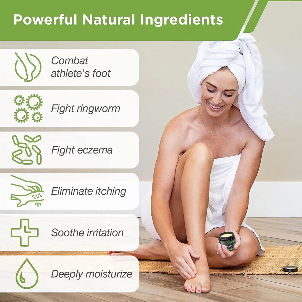 DAILY REMEDY Tea Tree Oil Extra Strength Super Balm - Athletes Foot Cream Combats - TrustMedUSA