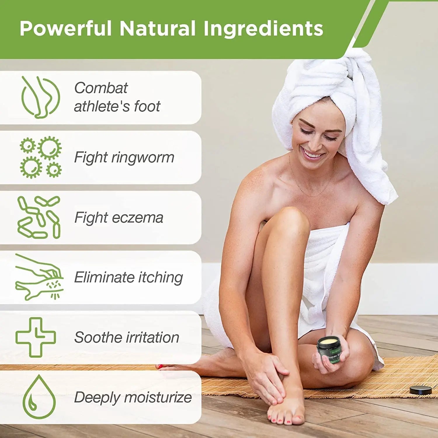 DAILY REMEDY Tea Tree Oil Extra Strength Super Balm - Athletes Foot Cream Combats - TrustMedUSA