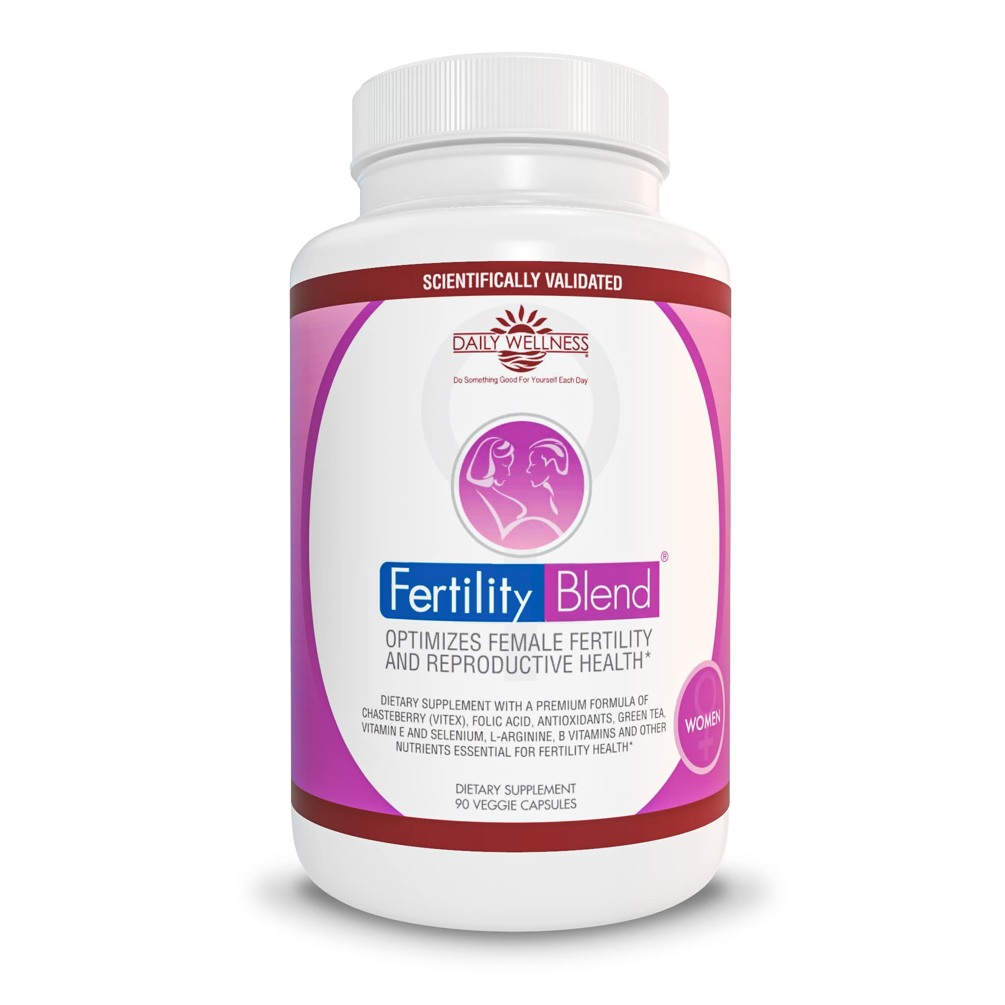 Daily Wellness Fertility Blend for Women - Fertility Supplements for Women, Conception Fertility Prenatal Vitamins, Trying to Conceive Progesterone Supplements, Cycle Support Conception Pills - 1 Pack - TrustMedUSA