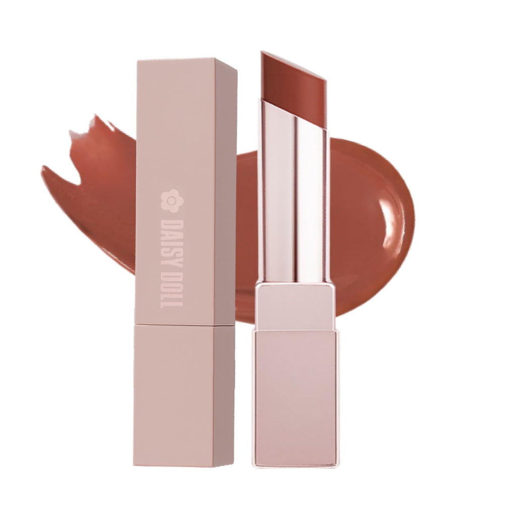 Daisy Doll Lip Stealer 3-in-1 Juicy Lip Stain+ Lip Oil for Women for Hydrating Lip Balm & Tinted Lip Gloss with Vitamin E & Shea Butter, Moisturizing Lip Gloss, Red-Brown Lipstick, Made in Japan - TrustMedUSA