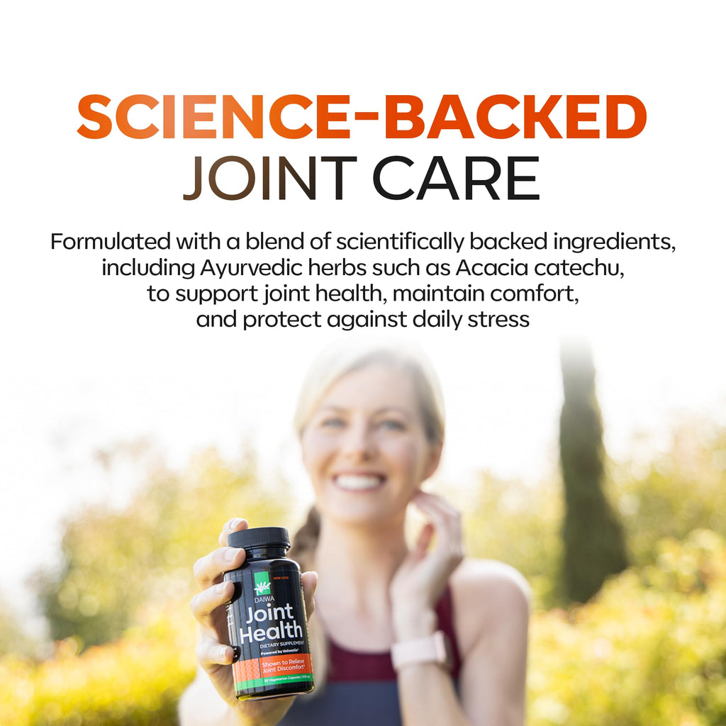 Daiwa Joint Health - Tendon and Ligament Supplements with Chinese Skullcap and Acacia Catechu - Traditional Plant-Based Formula for Active Lifestyles - Non-GMO, 30 Vegetarian Capsules - TrustMedUSA