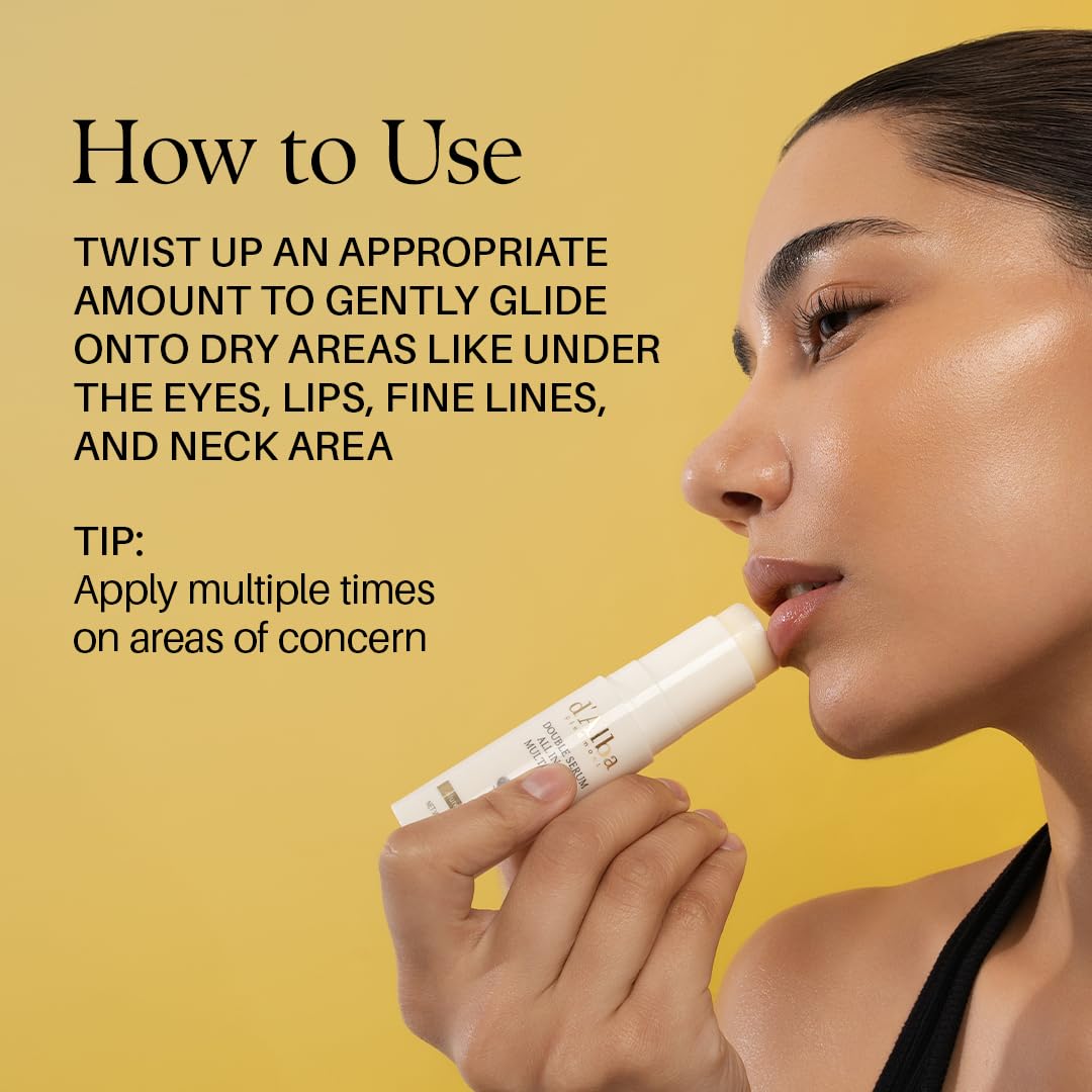 d'alba Piedmont White Truffle Double Serum All-in-one Multi Balm, Stick Balm, Vegan Skincare with Vitamin C and Vegan Collagen - TrustMedUSA