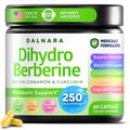 Dalnara Dihydroberberine Capsules 250mg, 60 Count - Supports Metabolic Wellness & Balanced Energy, Non-GMO,Dihydroberberine Supplement - TrustMedUSA
