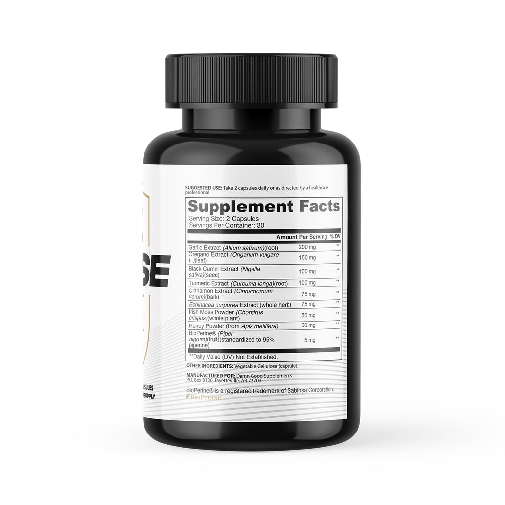 DAMN GOOD The Hodge Twins Immune Defense Supplement (60 Capsules) – Sea Moss Blend Capsules for Everyday Balance, Digestive Support, and Whole-Body Wellness with Vitamins, Minerals, and Botanicals - TrustMedUSA
