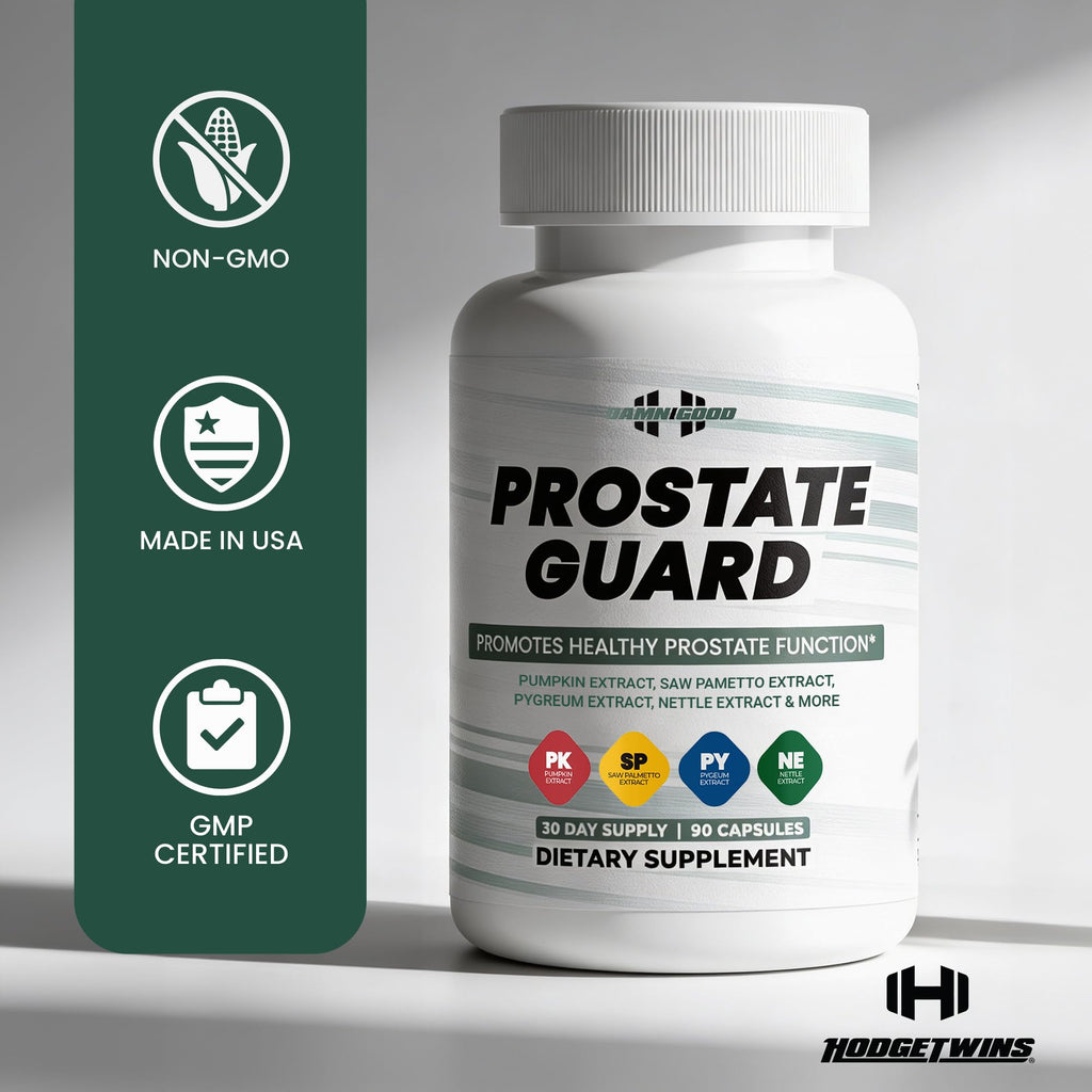 DAMN GOOD The Hodge Twins Prostate Guard - 90 Capsules Guard Vitality Complex – Comfort Blend for Nighttime Routine, Restful Rhythm - Men's Supplements for Health Supports Relaxation - TrustMedUSA