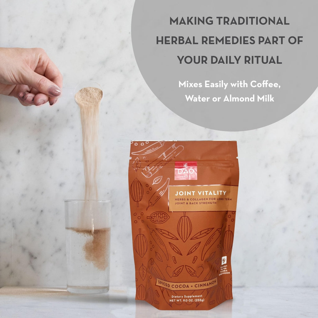 D'AO Labs Joint Vitality Powder - Joint Support - Du Huo Ji Shen Tang Traditional Chinese Herbal - Increased Mobility & Flexibility - Spiced Cocoa & Cinnamon Flavor - 15 Servings - TrustMedUSA