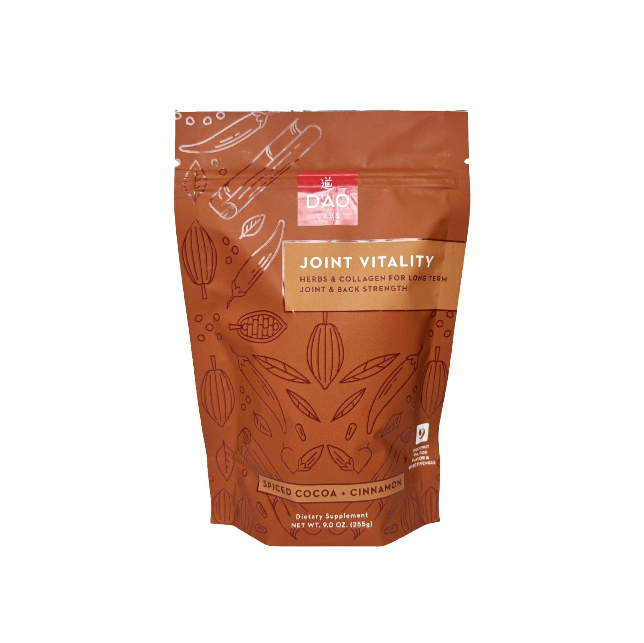 D'AO Labs Joint Vitality Powder - Joint Support - Du Huo Ji Shen Tang Traditional Chinese Herbal - Increased Mobility & Flexibility - Spiced Cocoa & Cinnamon Flavor - 15 Servings - TrustMedUSA