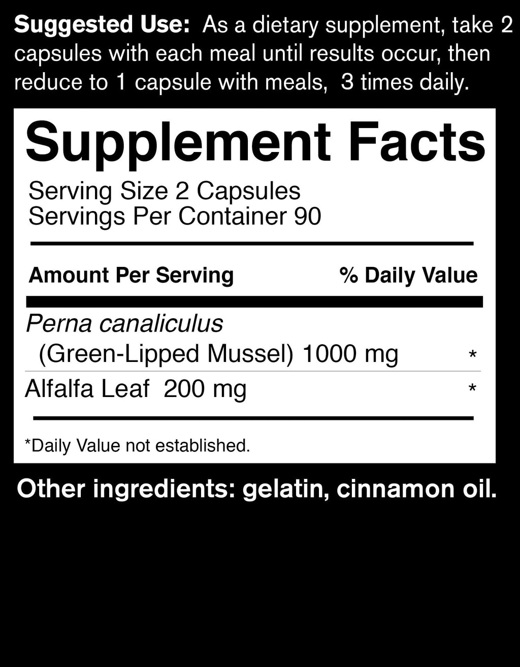 DAVINCI FoodScience of Vermont Sea Mussel, Green-Lipped Mussel Joint Supplement Capsules, 180 Count - TrustMedUSA
