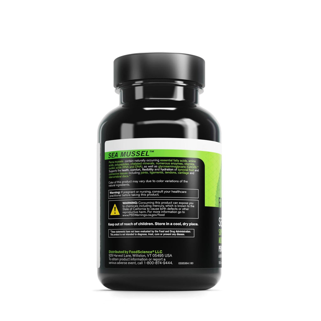 DAVINCI FoodScience of Vermont Sea Mussel, Green-Lipped Mussel Joint Supplement Capsules, 180 Count - TrustMedUSA