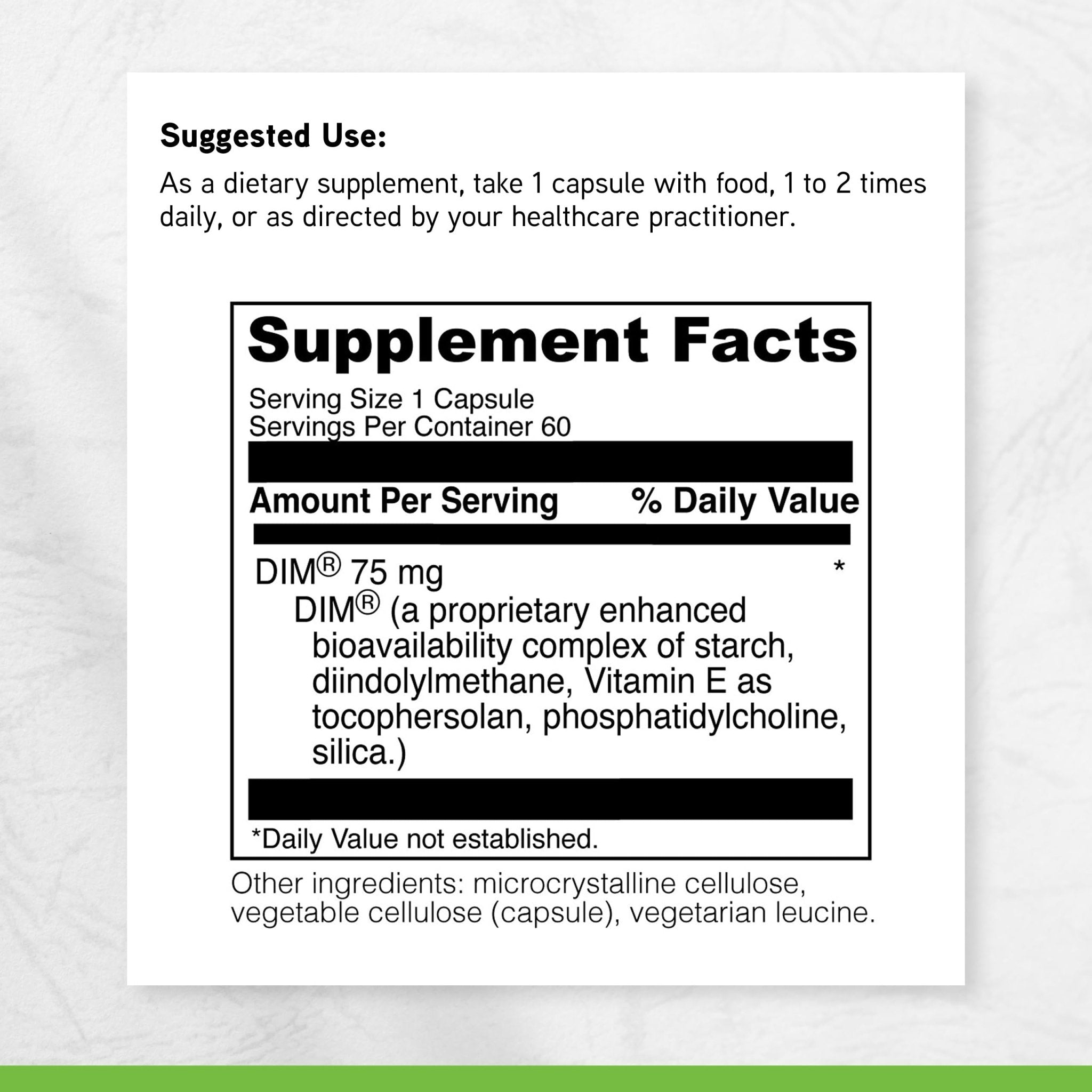DAVINCI Labs DimPro - Dietary Supplement to Support Hormonal Balance in Men & Women & Healthy Weight Management* - with Vitamin E and More - Vegetarian - Soy-Free - Gluten-Free - 60 Capsules - TrustMedUSA