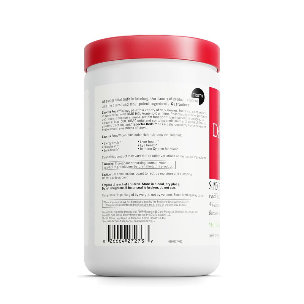 DAVINCI Labs Spectra Reds - Drink Mix Supplement for Antioxidant Health* - Immune & Liver Health Aid with Grape Seed Extract* - Powder Supplement Supports Eye & Heart Health* - 30 Servings (324.9 g) - TrustMedUSA