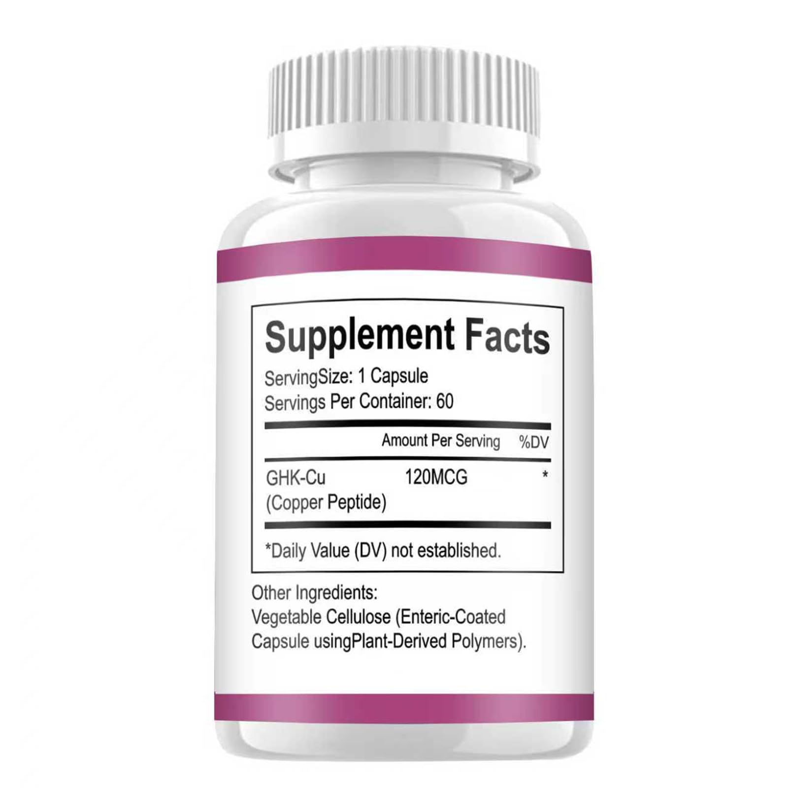 DAYEAH GHK-Cu Copper Peptide Supplement, 120mcg Vegan High Potency Promotes Skin Repair, Radiant Skin Elasticity, Anti-Aging & Hair Growth Support-60ct - TrustMedUSA