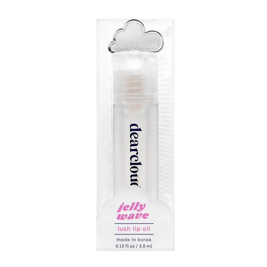 dearcloud Jelly Wave Lush Lip Oil – Clear Lip Gloss and Lip Gloss for Women - Korean skincare essential – Lip Oil for Women with Collagen - Diamond (0.13 oz) - TrustMedUSA