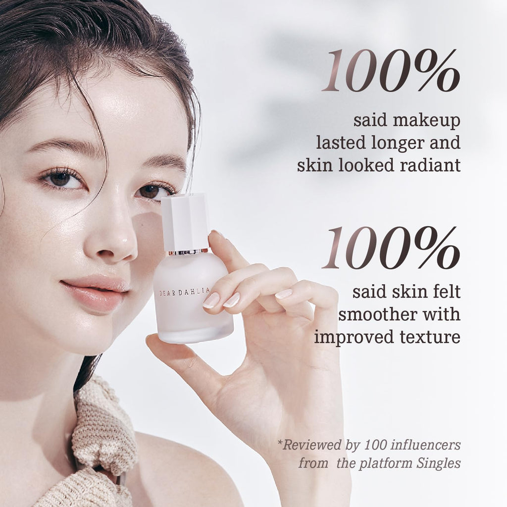 DEARDAHLIA Prime Layer Skin Prep - Vegan Makeup Primer, Lightweight & Hydrating for Long-Lasting Makeup, Smooth, Glowing Skin. Korean Base Prep. Artificial fragrance free. 1.35 oz - TrustMedUSA