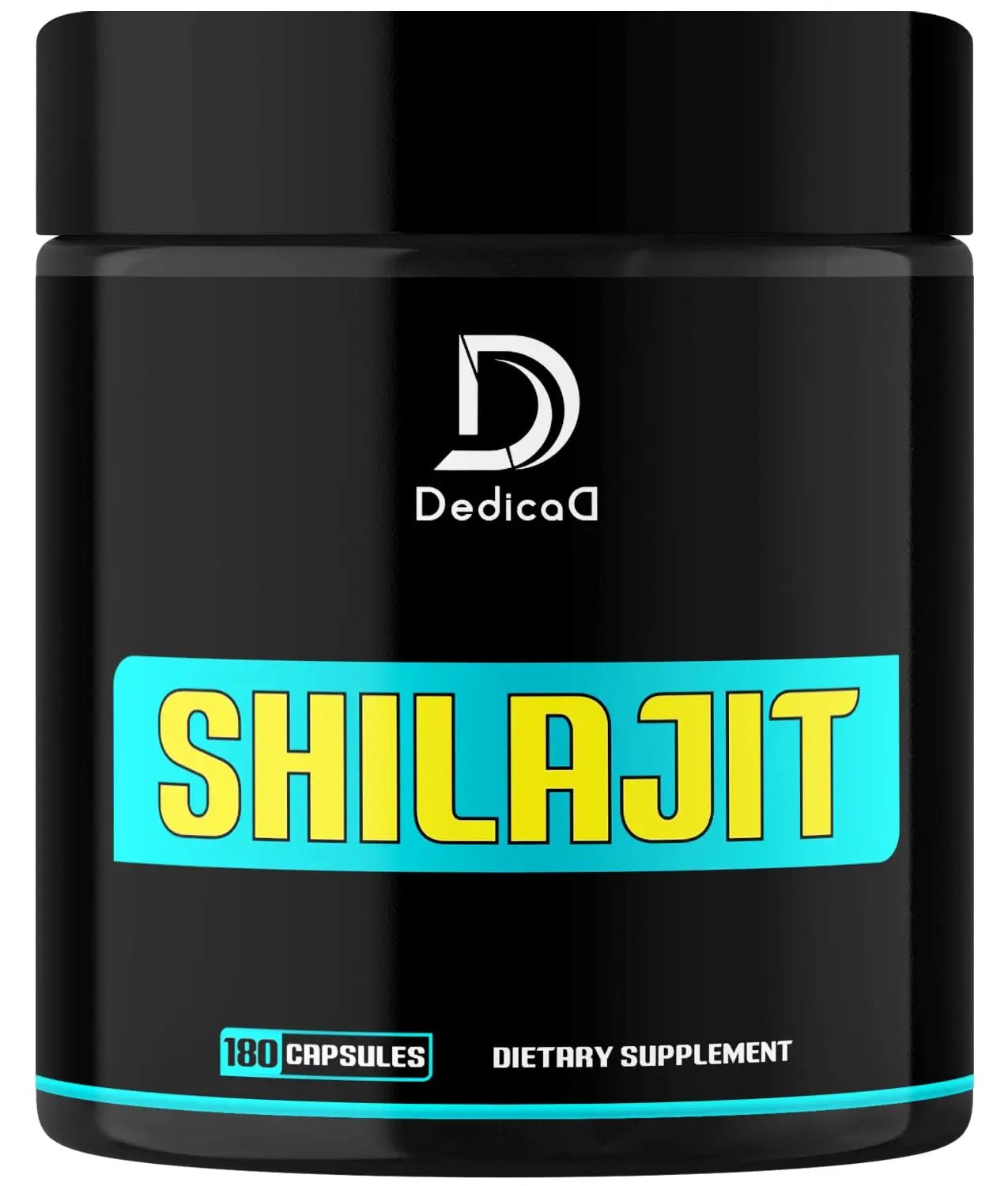 DEDICAD 1000Mg Shilajit Capsules - 180 Counts - Shilajit Supplement for Body Balance, Heart, Brain & Immune Health Support - Contains Natural Fulvic, Humic Acid & 85 Others - TrustMedUSA