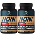 DEDICAD 10in1 Noni Capsules - 4 Month Supply with Elderberry, Boswellia, Turmeric, Ginger & More - Support Muscle, Joint, Digestive & Immune - 2 Packs of 60 Vegan Capsules, Non-GMO & Gluten-Free - TrustMedUSA